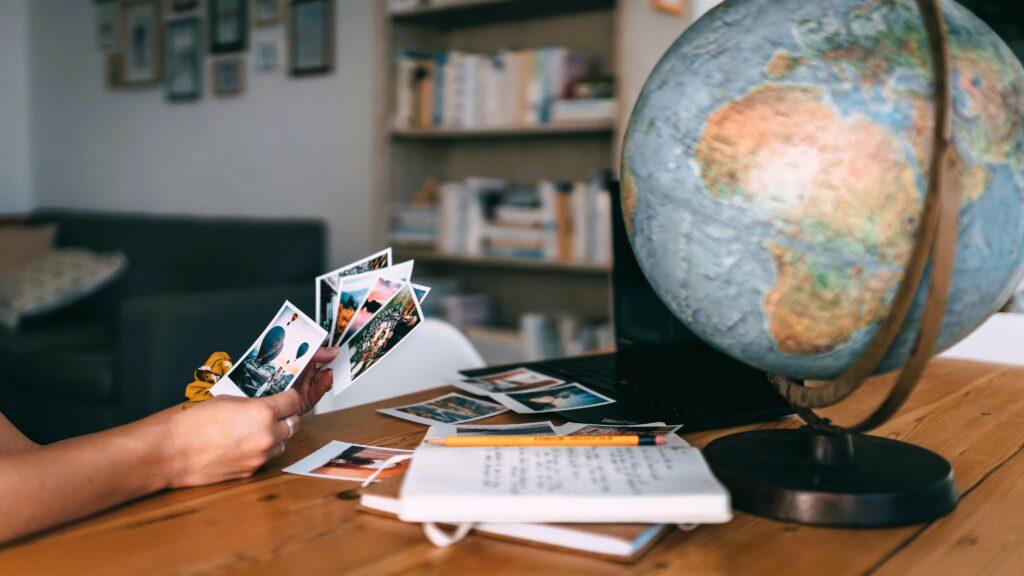 Travel planning with maps, globe, and photos for international journeys featured in about dummy ticket india